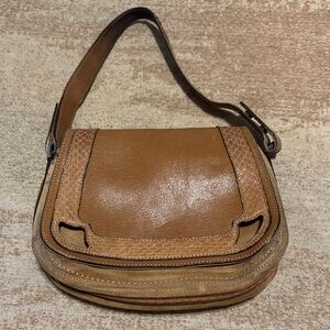 Cartier Brown Leather Shoulder Bag